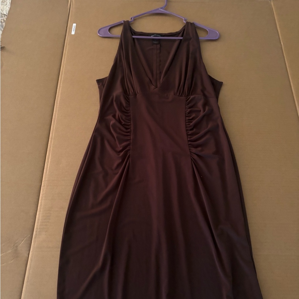 Moda International Chocolate Backless Dress